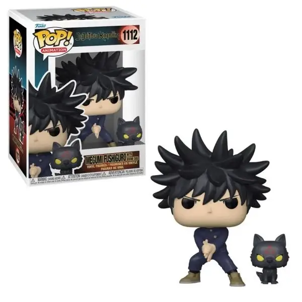 Funko Pop! Jujutsu Kaisen - Megumi Fushiguro Com Cão Divino - Imagem 2