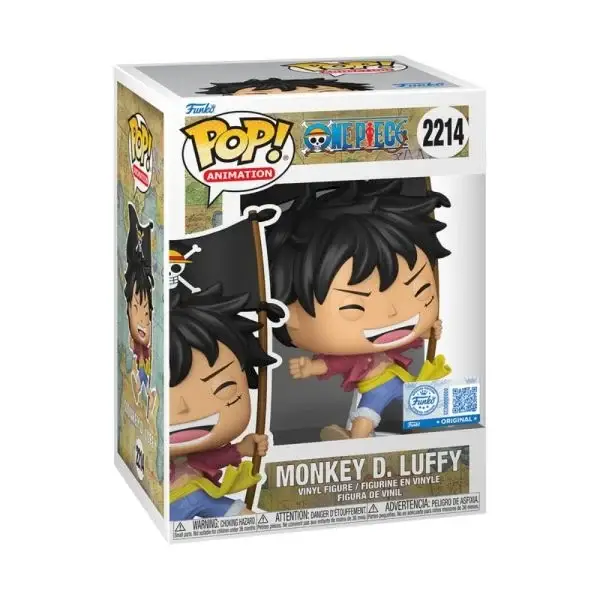 Funko Pop! One Piece - Luffy Com Bandeira - Imagem 3