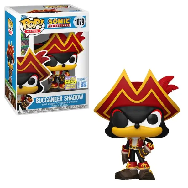 Funko Pop! Exclusivo Sdcc25 Sonic The Hedgehog - Pirata Shadow - Imagem 2